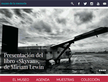 Tablet Screenshot of museodelamemoria.gob.ar